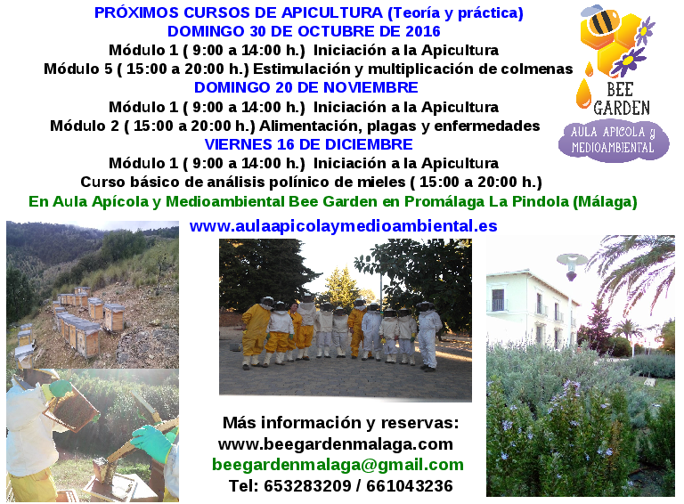 Cursos de Apicultura 4º trimestre 2016